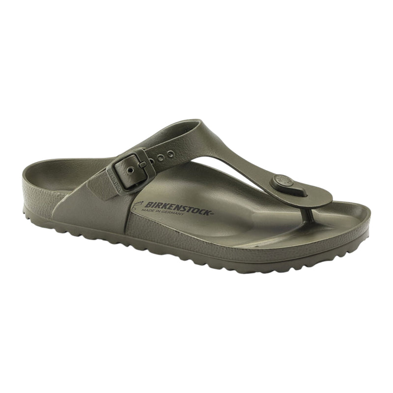 Unisex Birkenstock Gizeh Eva Khaki Slip On Sandals