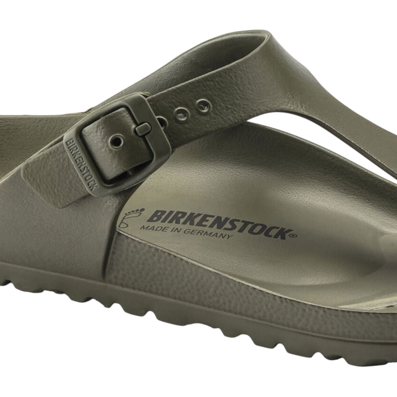 Unisex Birkenstock Gizeh Eva Khaki Slip On Sandals