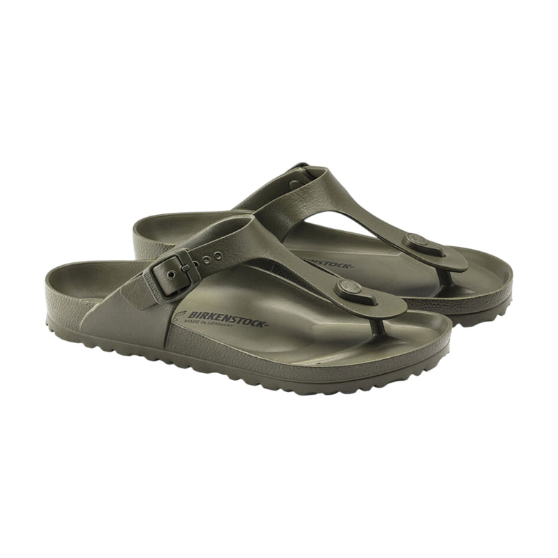 Unisex Birkenstock Gizeh Eva Khaki Slip On Sandals