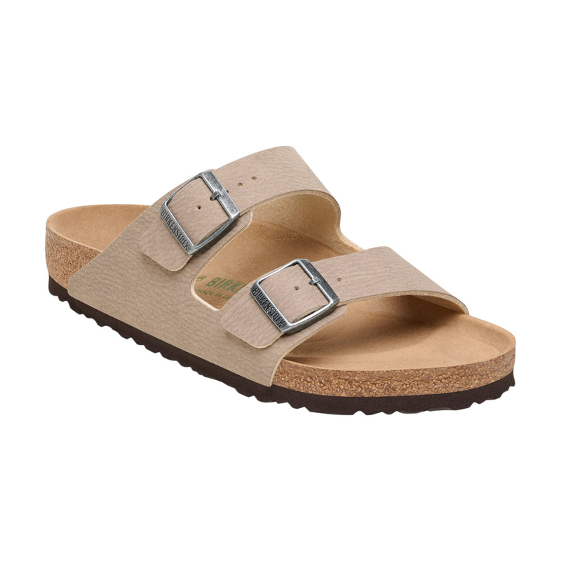 Mens Birkenstock Arizona Desert Dust Espresso/ Grey Taupe Slip On Sandals