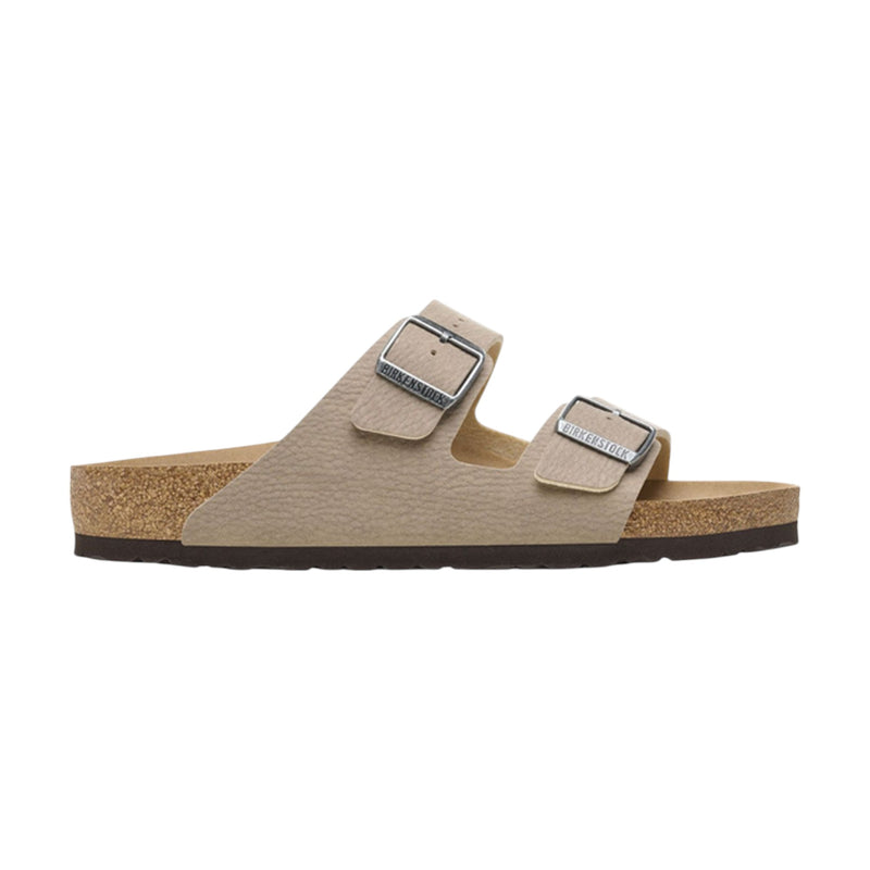 Mens Birkenstock Arizona Desert Dust Espresso/ Grey Taupe Slip On Sandals