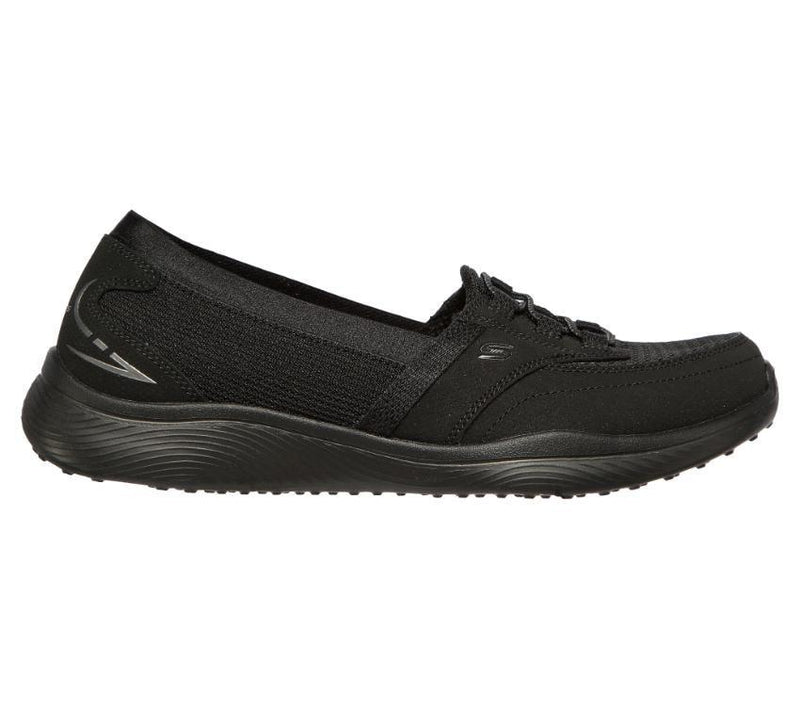 Womens Skechers Microburst 2.0 - Savvy Poise Black/Black Running Sport Shoes