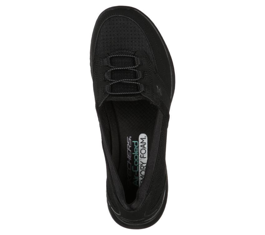 Womens Skechers Microburst 2.0 - Savvy Poise Shoes Black/Black