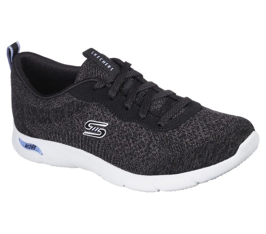 Womens Skechers Arch Fit Refine - Lavish Wish Shoes Black / White