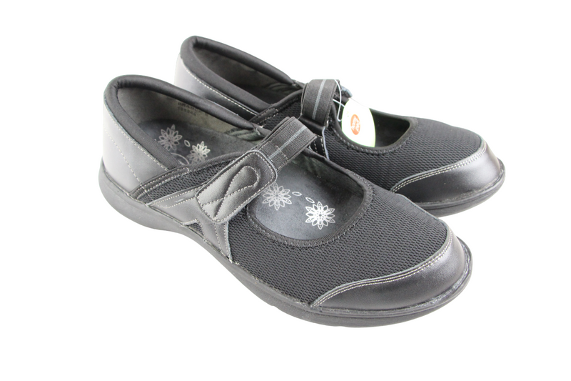 Womens Homyped Prance Black Sandals Slip On Shoes Flats