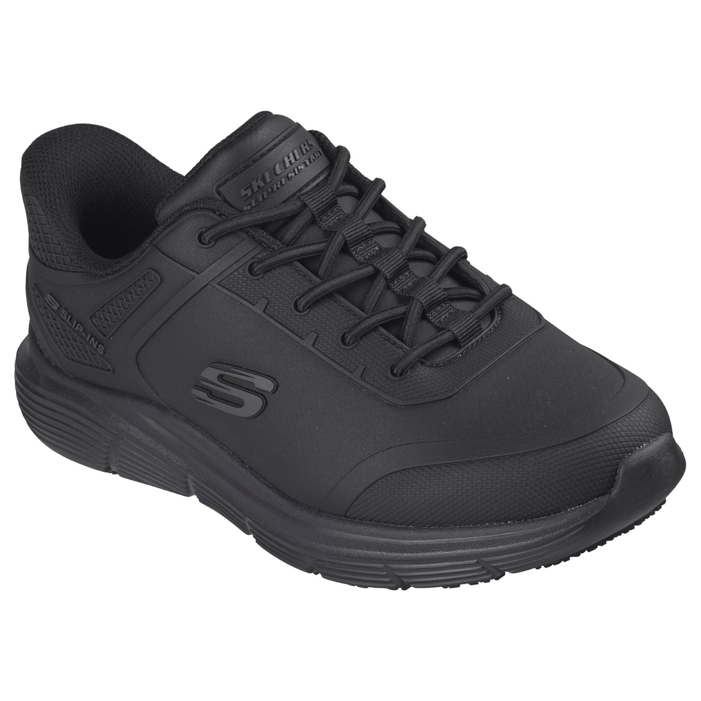 Womens Skechers Corart - Sahya Work Shoes Black