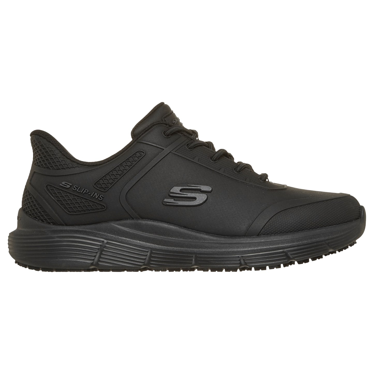 Womens Skechers Corart - Sahya Work Shoes Black