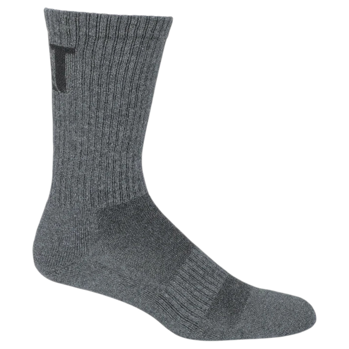 10 Pack Mens Caterpillar 1/2 Cushion Cotton Work Crew Socks Black