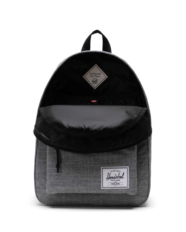 Unisex Herschel Classic Travel Bag 20L Raven Crosshatch Backpack