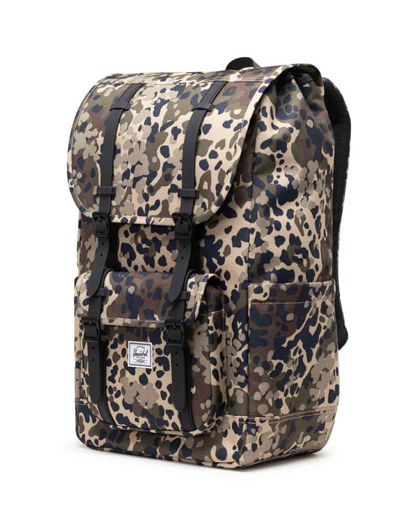 Unisex Herschel Little America Travel Bag 30L Terrain Camo Backpack