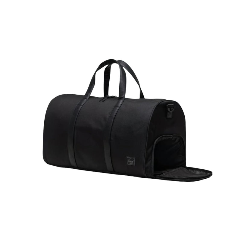 Unisex Herschel Novel Duffle Bag 43L Black Tonal Travel Bag