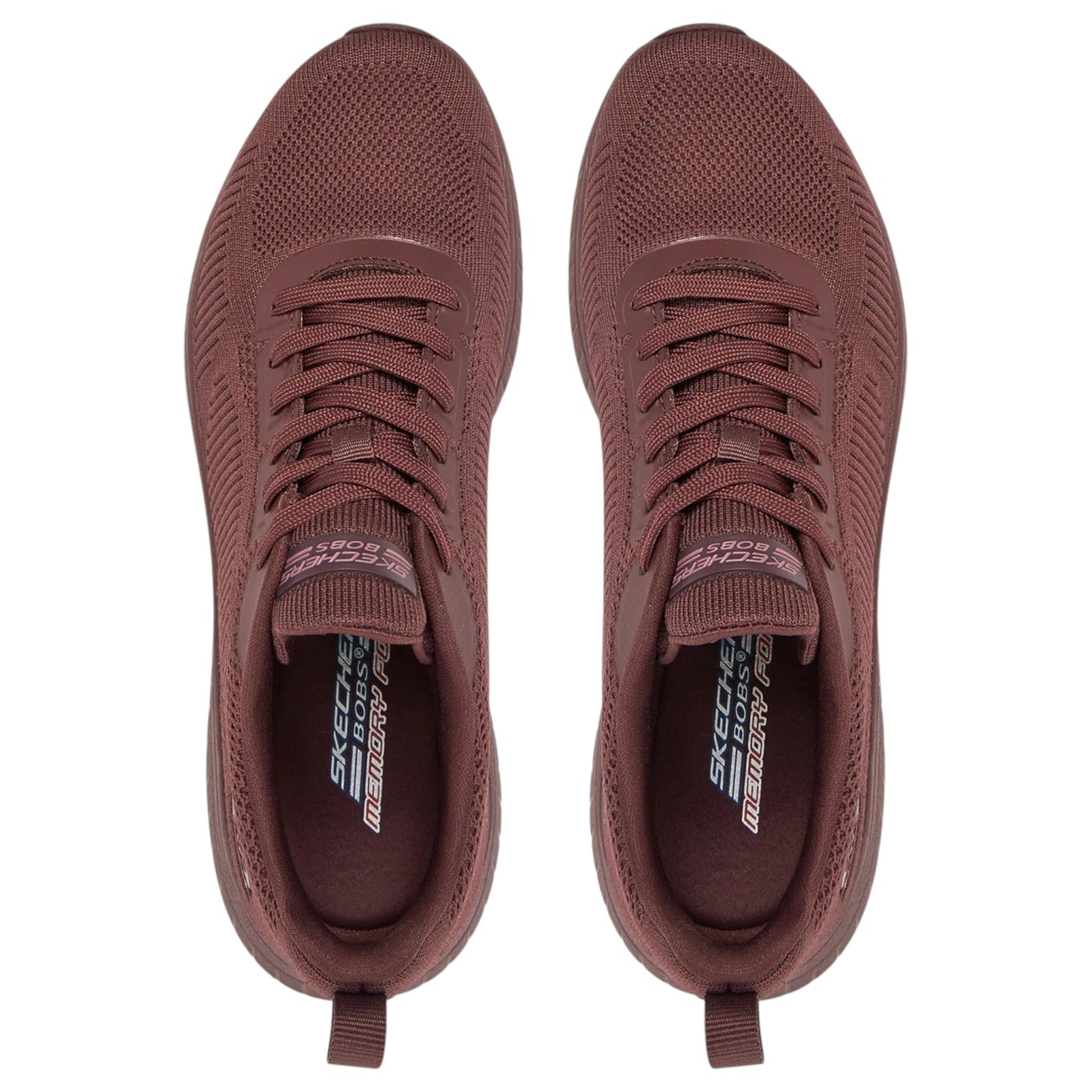 Womens Skechers BOBS Sport Squad Chaos - Face Off Shoes Plum