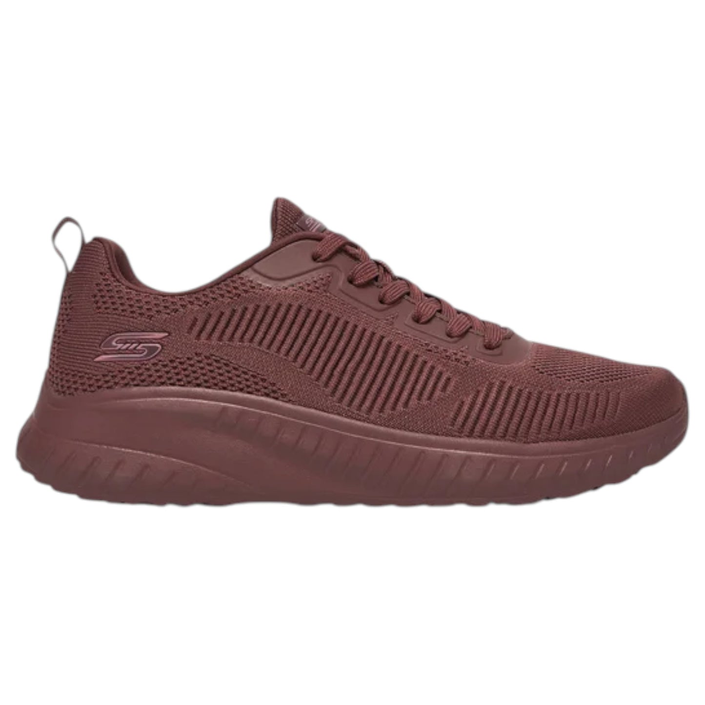 Womens Skechers BOBS Sport Squad Chaos - Face Off Shoes Plum