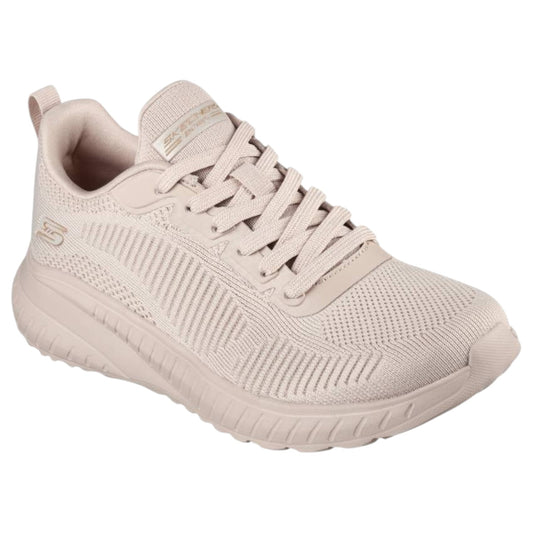 Womens Skechers BOBS Sport Squad Chaos - Face Off Shoes Nude