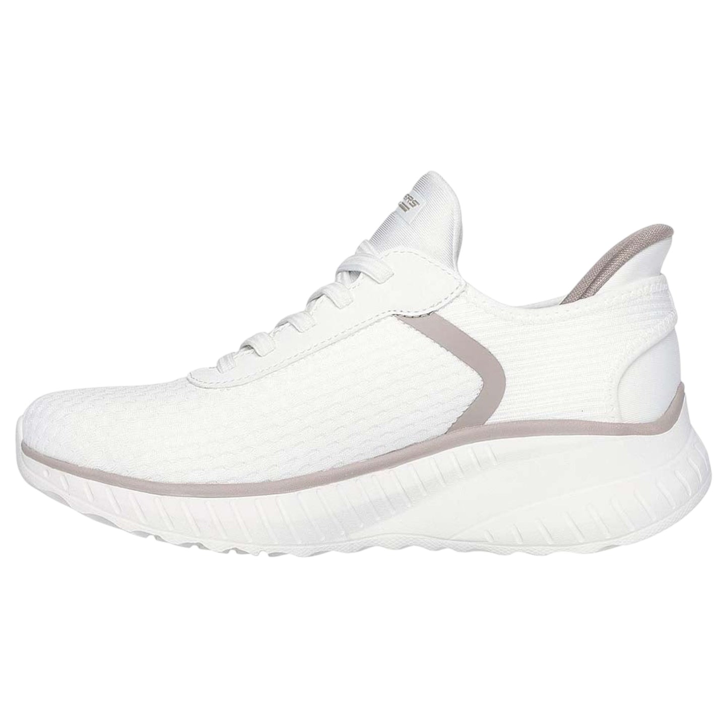Womens Skechers Bobs Sport Squad Chaos - Stroke Of Luck Off White Shoes