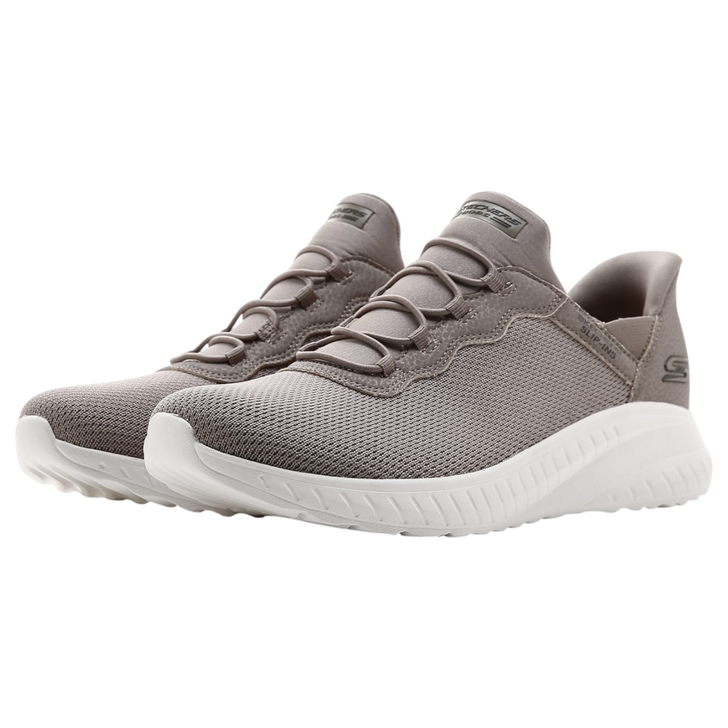Womens Skechers BOBS Sport Squad Chaos - Daily Inspiration Shoes Taupe