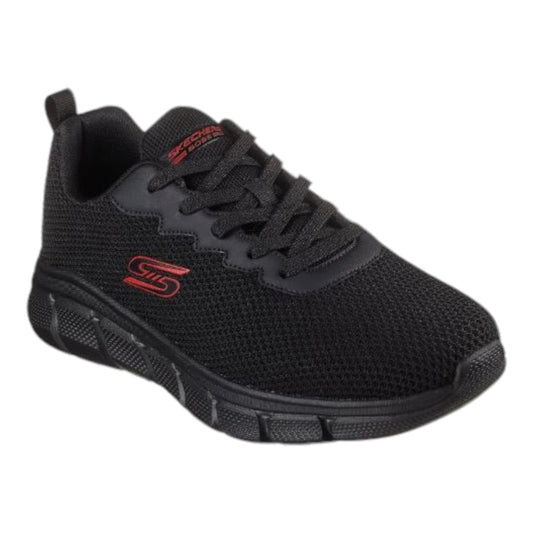 Mens Skechers Bobs Sport B Flex - Chill Edge Shoes Black/Black