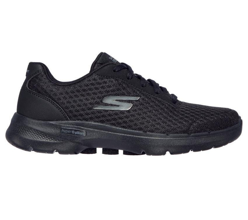 Womens Skechers Go Walk 6 - Iconic Vision Black/Black Walking Shoes