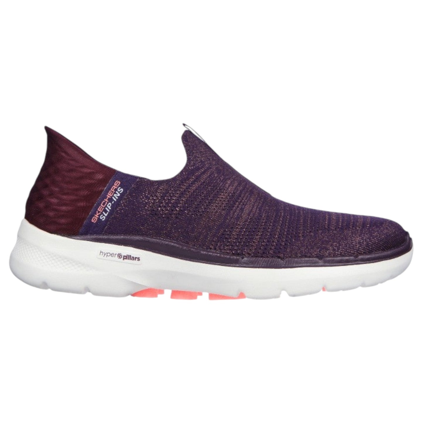 Womens Skechers GO Walk 6 - Fabulous View Shoes Plum