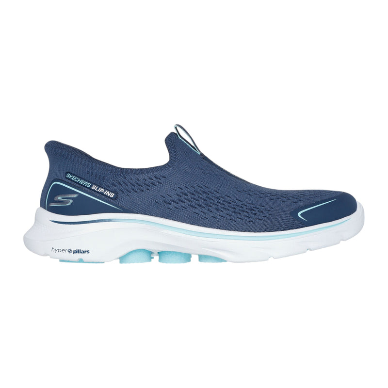 Womens Skechers Go Walk 7 - Sarai Shoes Navy/Aqua