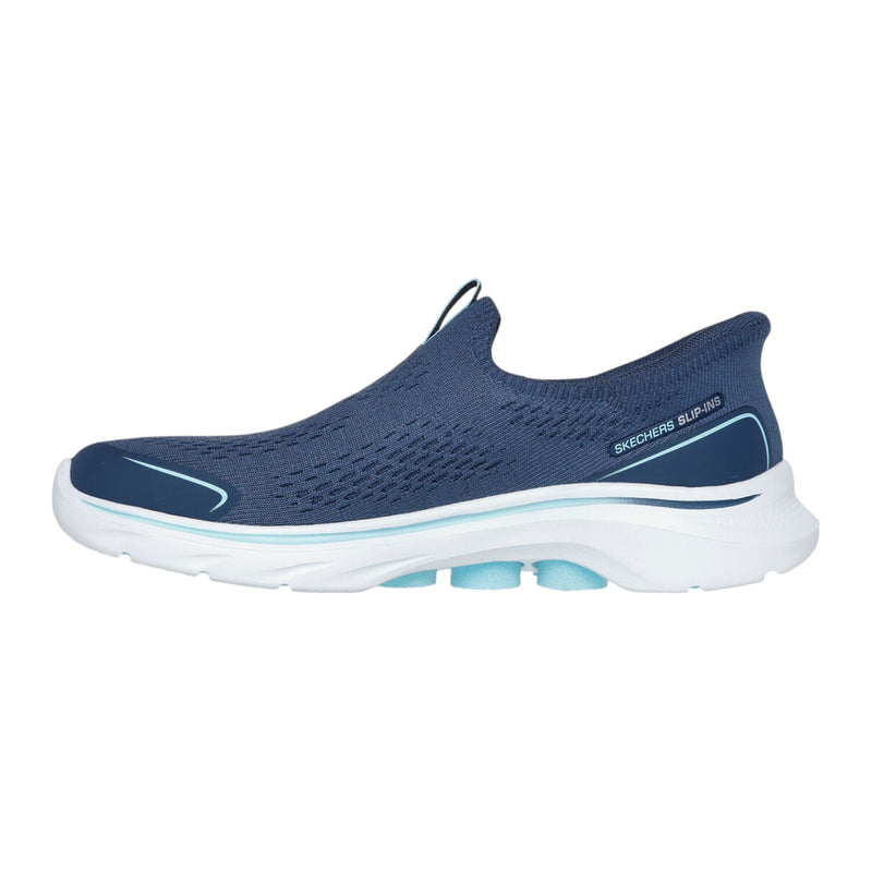 Womens Skechers Go Walk 7 - Sarai Shoes Navy/Aqua