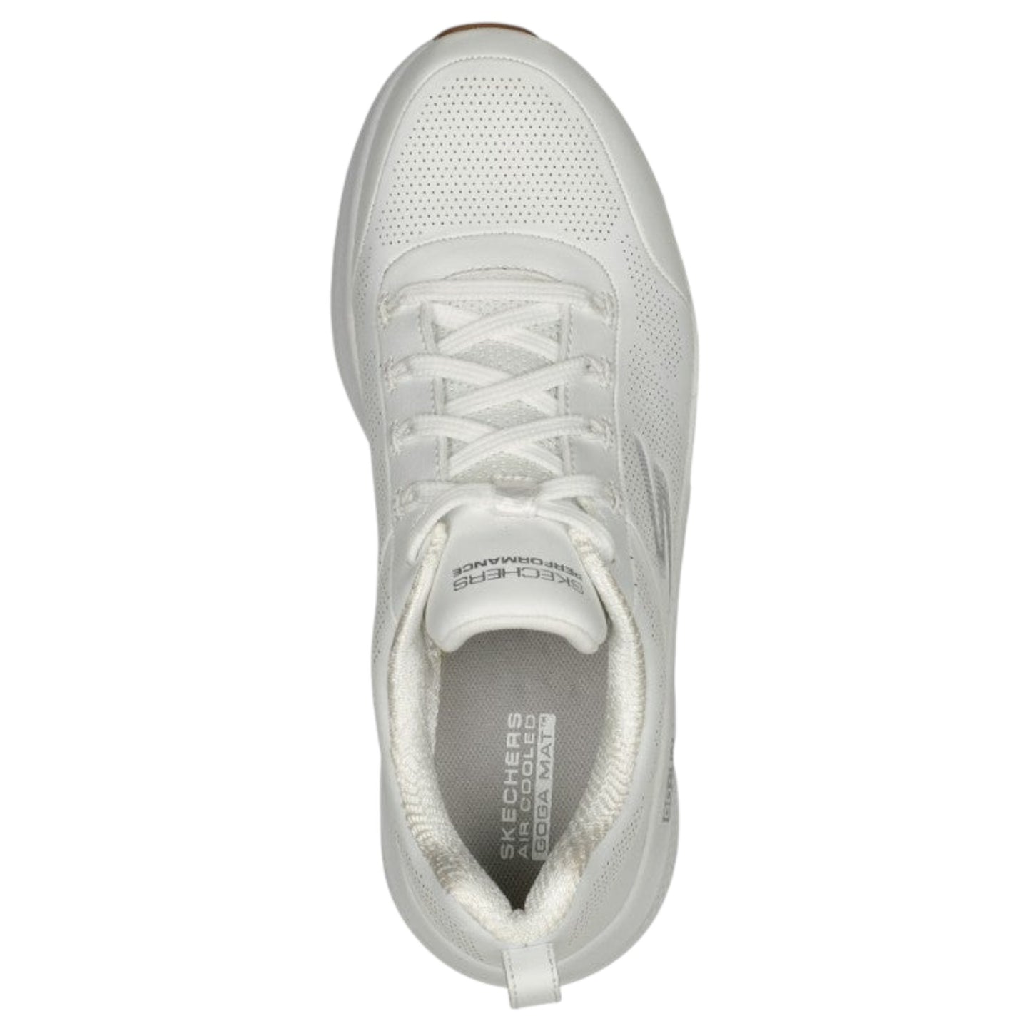 Womens Skechers GO Run Elevate - Upper Class Shoes White/Silver
