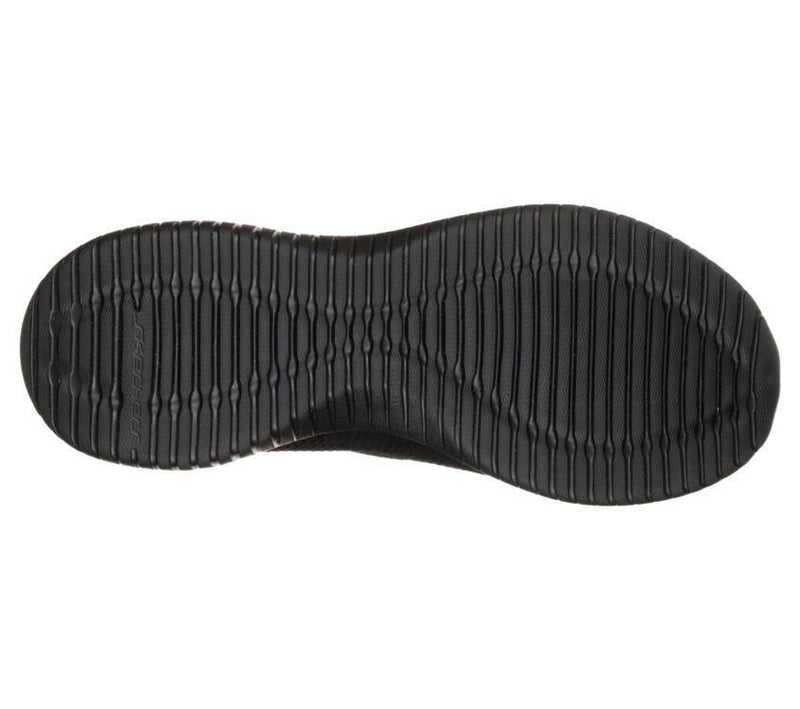 Womens Skechers Ultra Flex - First Take Wide Black/Black Running Sport Shoes