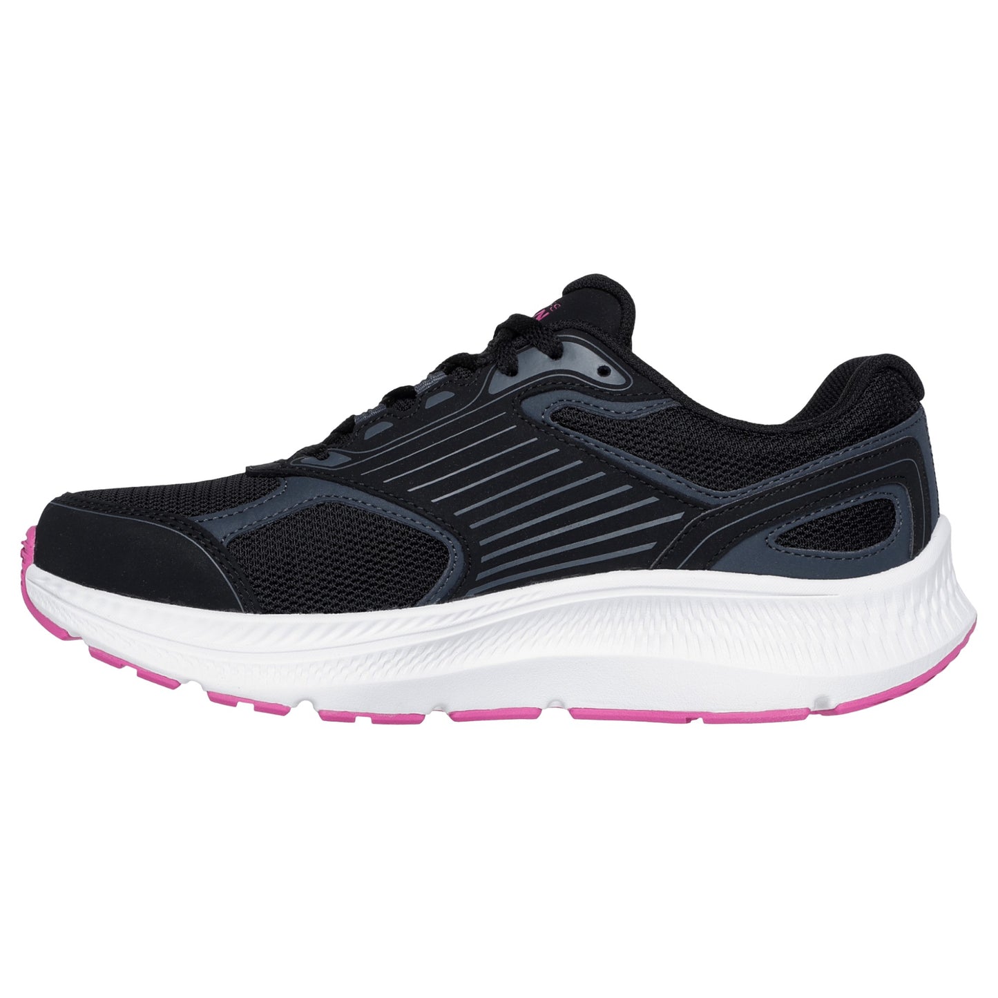 Womens Skechers GO Run Consistent 2.0 - Advantage Shoes Black/Fuchsia