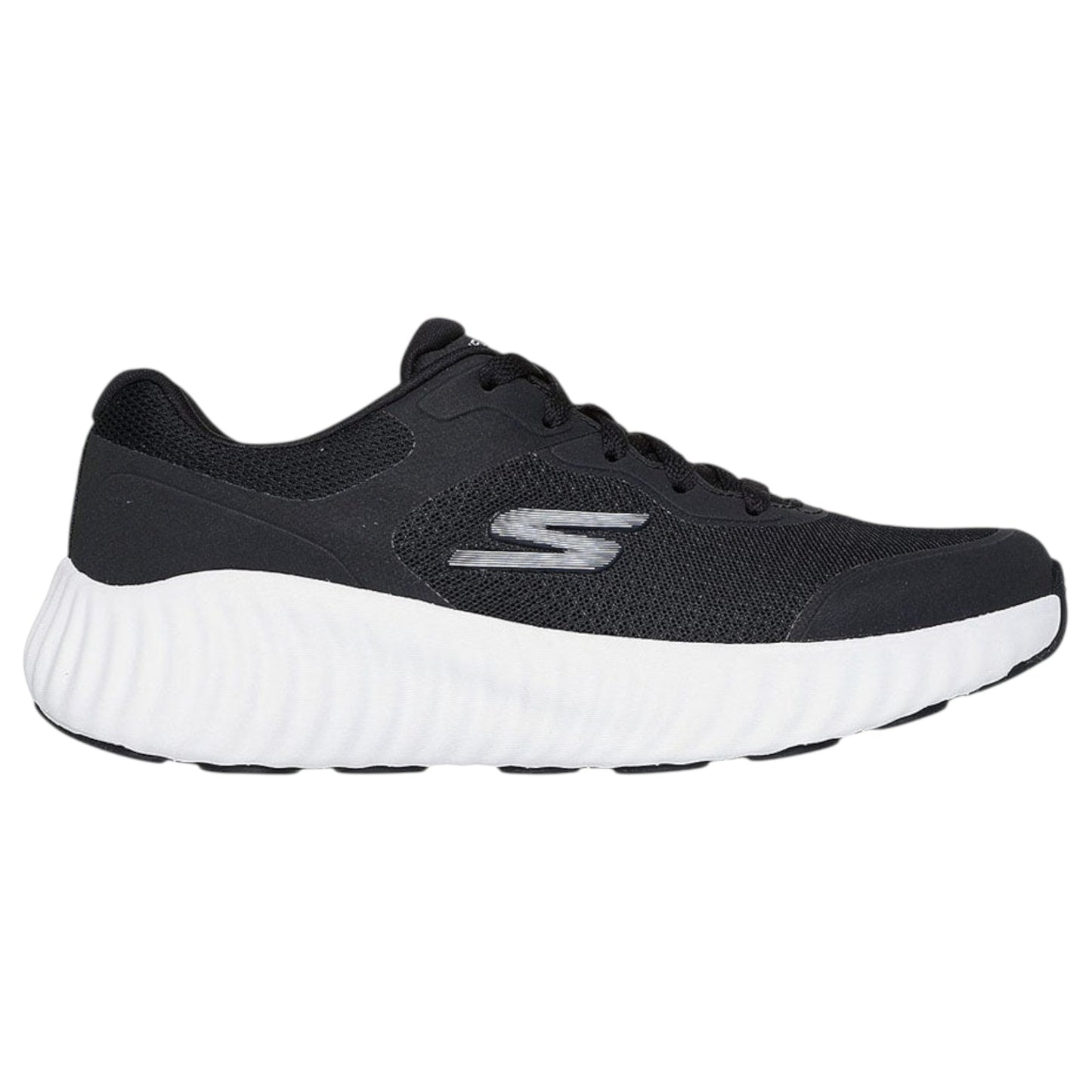 Womens Skechers GO Run Now - Prisma Shoes Black/White