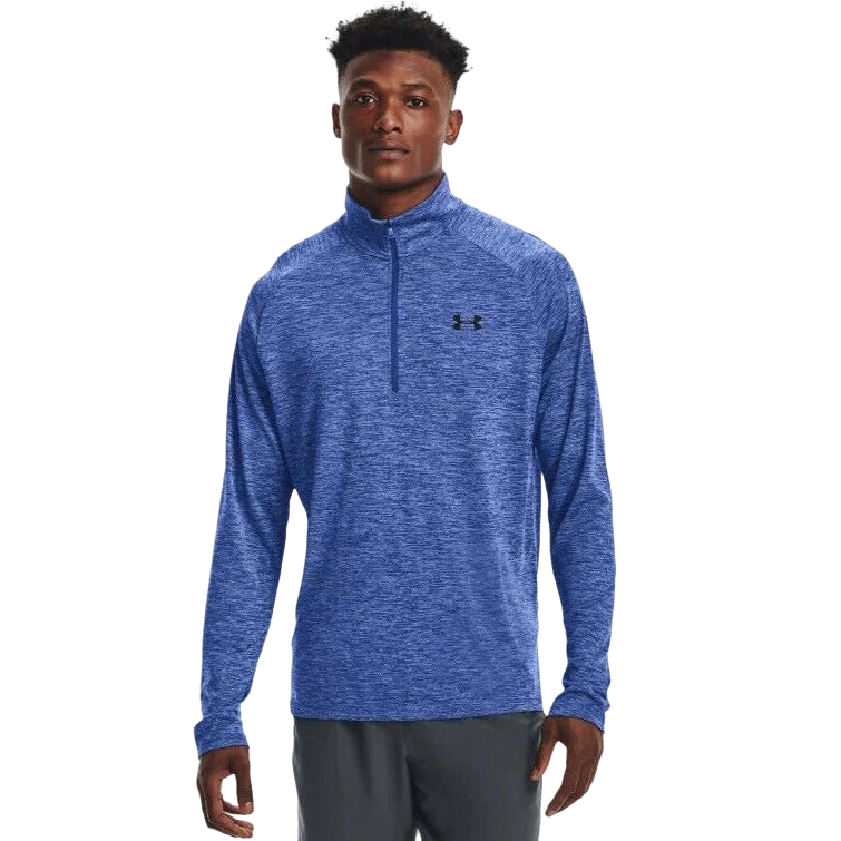 Mens Under Armour Training Tech 2.0 1/2 Zip Top Jacket Active Sweatshirt Tech Blue