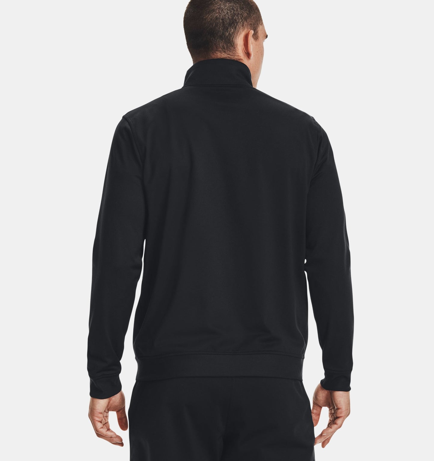 Mens Under Armour Sportstyle Tricot Active Sweatshirt Jacket Black