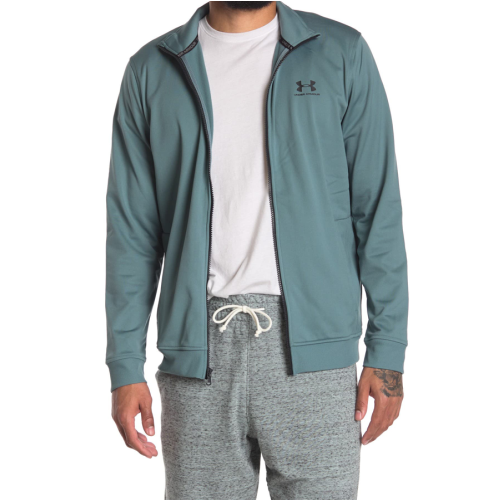 Mens Under Armour Sportstyle Tricot Jacket Lichen Blue