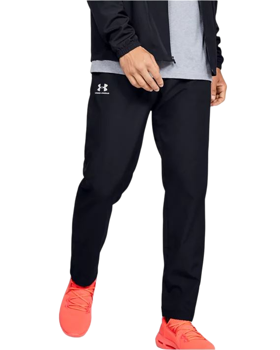 Mens Under Armour Black/ Onyx White Vital Woven Joggers Athletic Trackies
