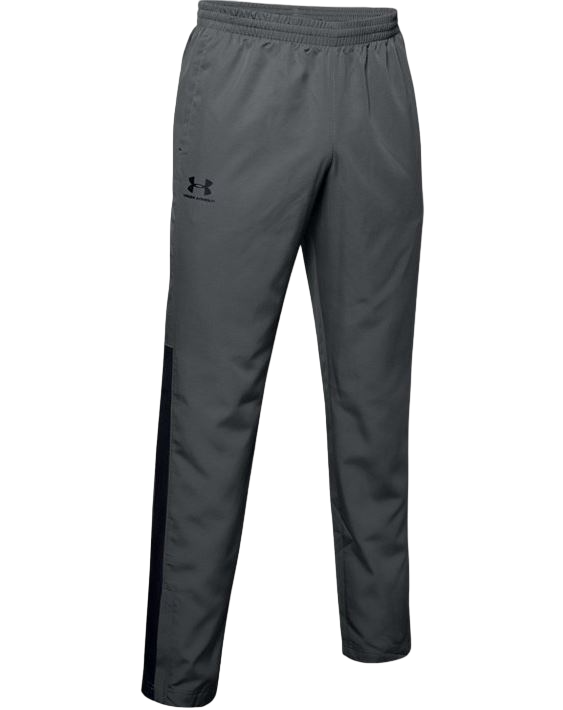 Mens Under Armour Vital Woven Joggers Trackies Pitch Gray/ Black