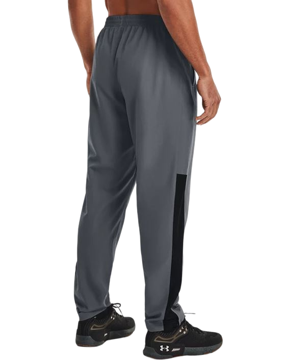 Mens Under Armour Vital Woven Joggers Trackies Pitch Gray/ Black