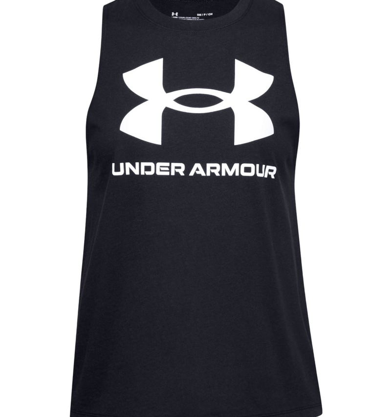 4 x Womens Under Armour Live Sport Style Tank Top Black Singlet