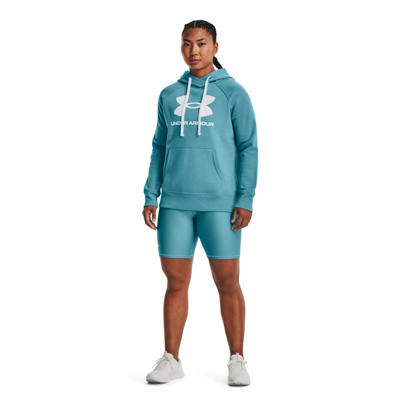 Womens Under Armour Rival Fleece Logo Hoodie Blue