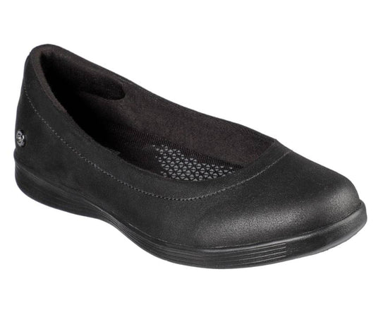 Womens Skechers On-The-Go Dreamy - Nightout Flats Black/Black