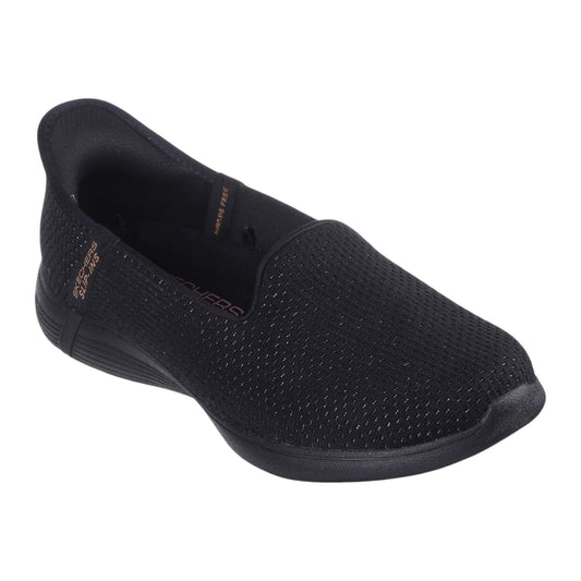 Womens Skechers On-The-Go Swift - Luminary Flats Black/Rose Gold