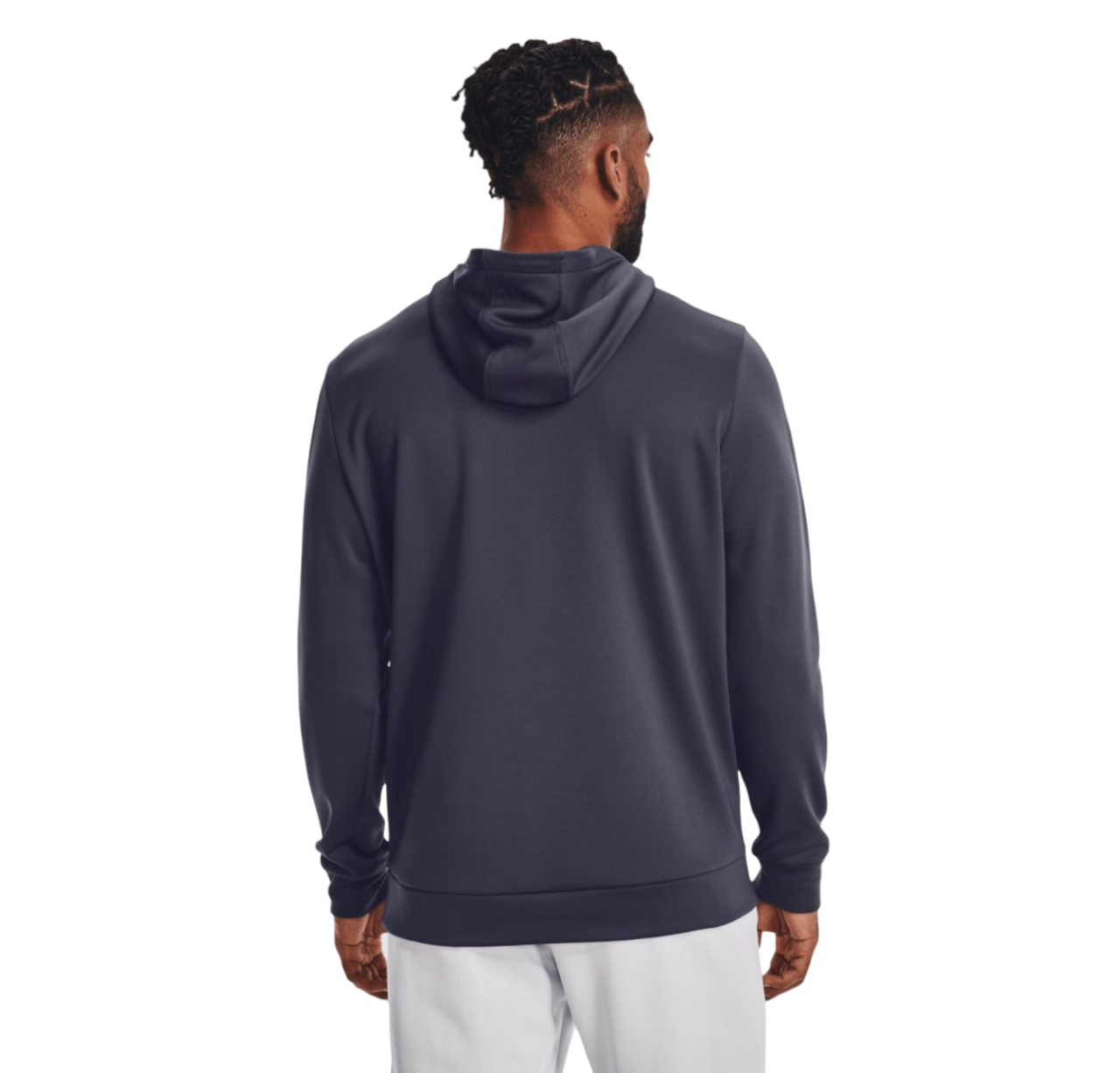 Mens Under Armour Fleece Lockup Tempred Steel/ Odyssey Yellow Hoodie