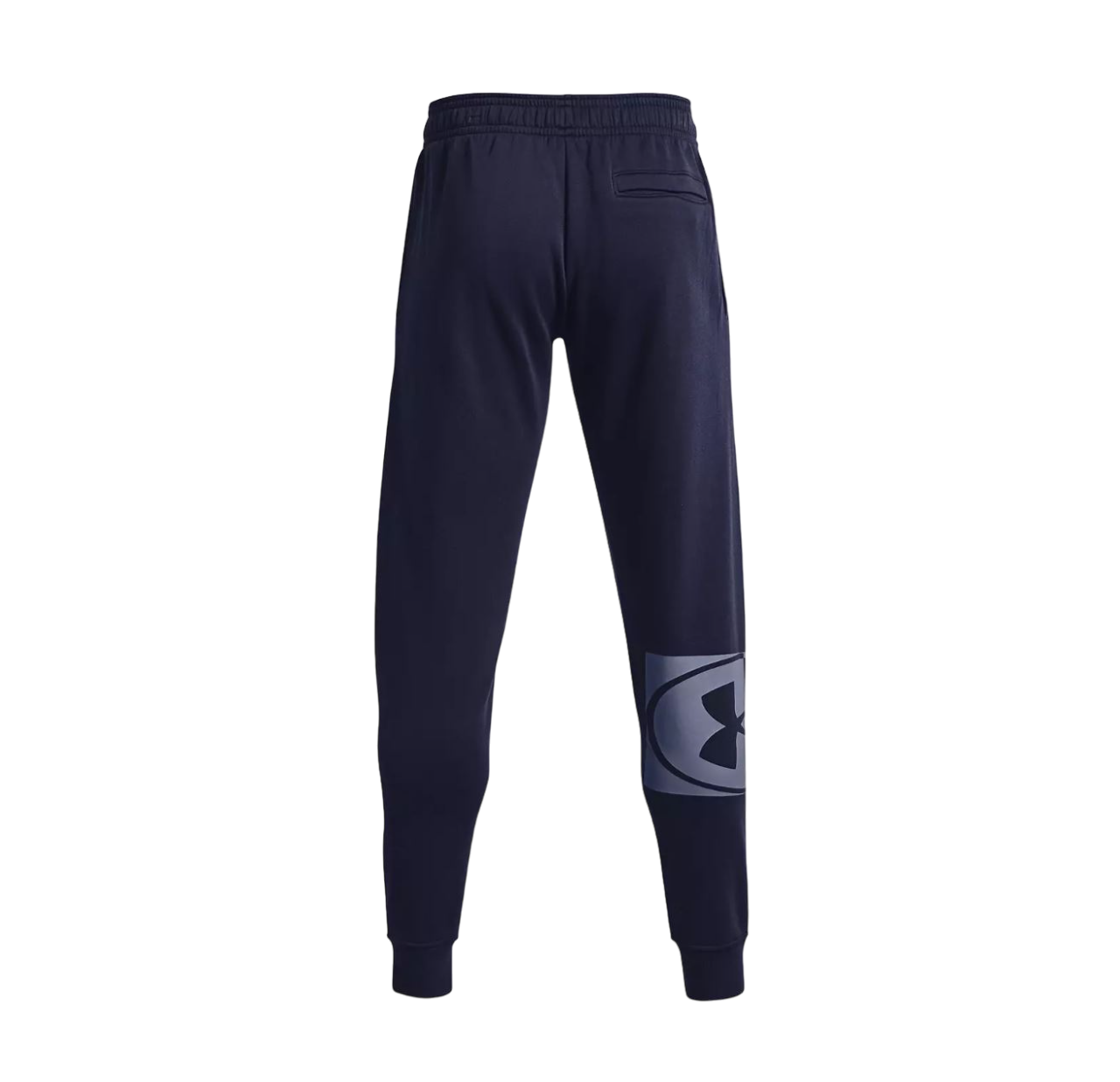 Mens Under Armour Rival Fleece Marco Branded Navy Joggers Athletic Trackies