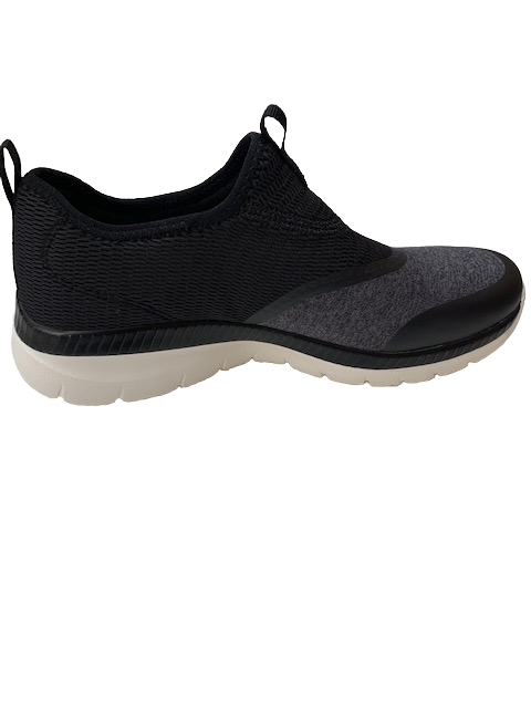 Womens Skechers Bountiful Lively Step Black/White Running Sport Shoes