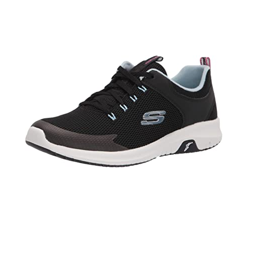 Womens Skechers Ultra Flex Prime Shoes Black/Light Blue