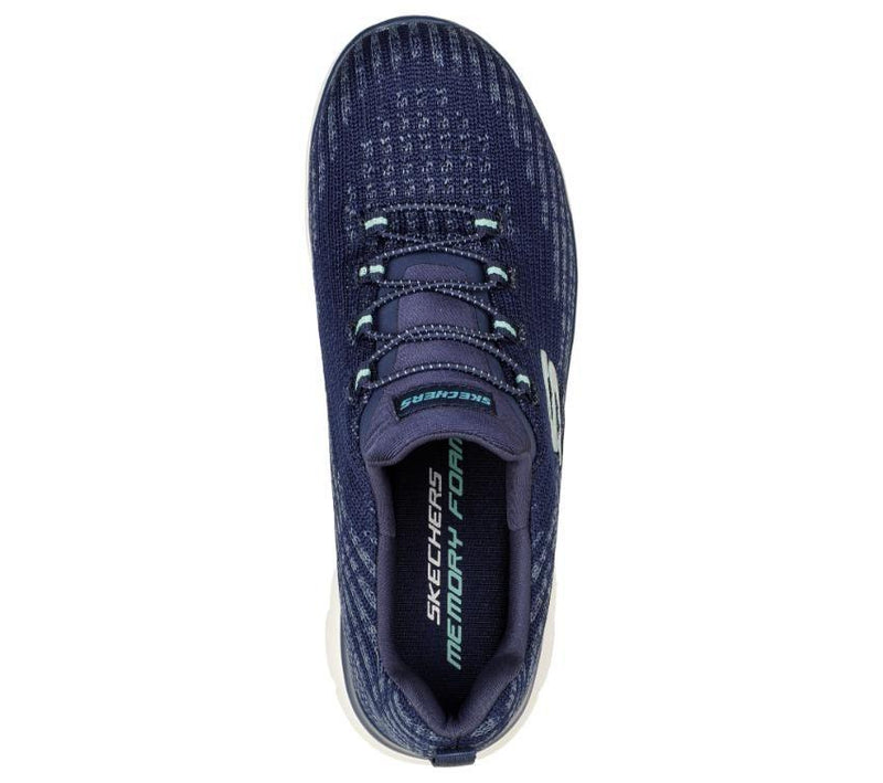 Womens Skechers Summits - Cool Dash Navy Walking Athletic Shoes
