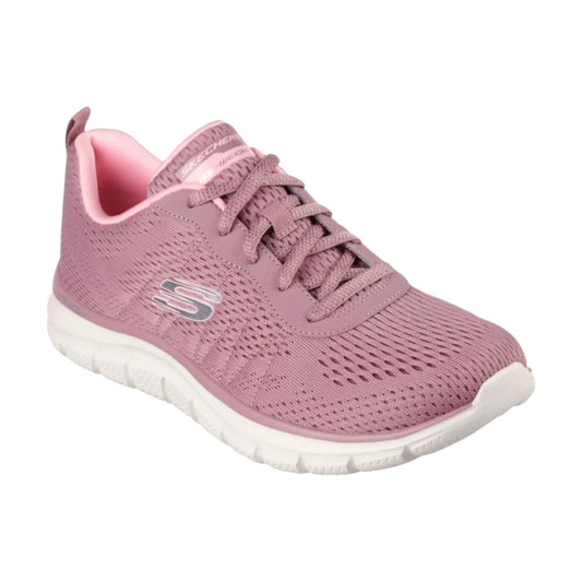 Womens Skechers Track - New Staple Shoes Dark Rose/Pink