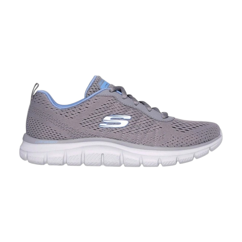 Womens Skechers Track - New Staple Sneaker Grey/ Blue Shoes