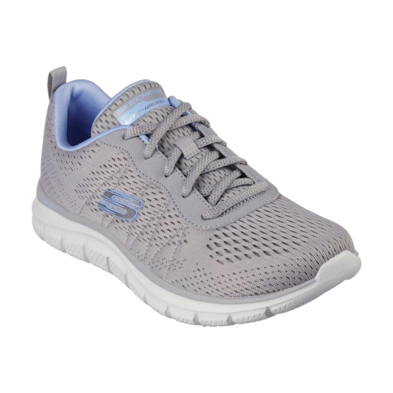 Womens Skechers Track - New Staple Sneaker Grey/ Blue Shoes