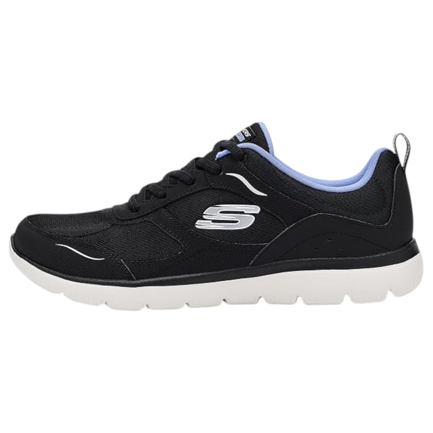Womens Skechers Summits - True Flow Shoes Black/Blue