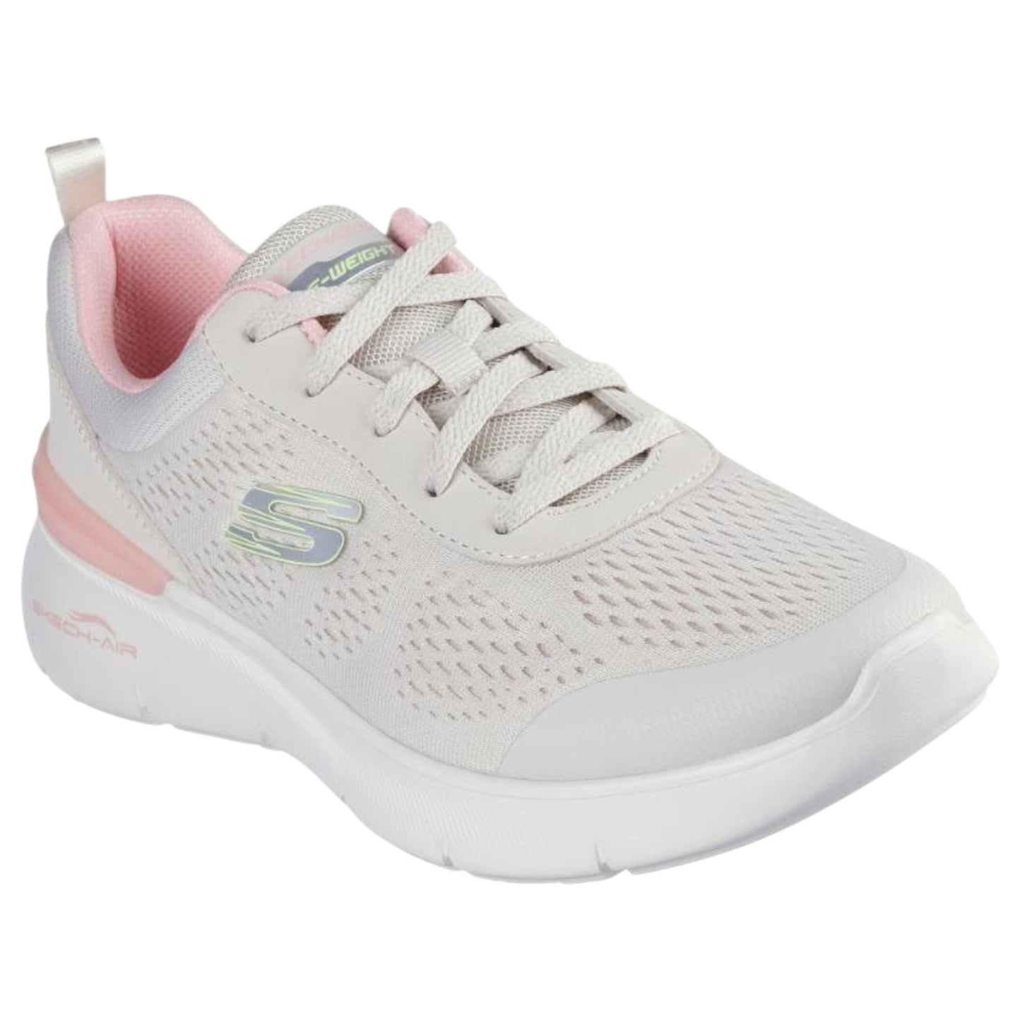 Womens Skechers Skech-Air Dynamight 2.0 - New Heights Shoes Natural Pink