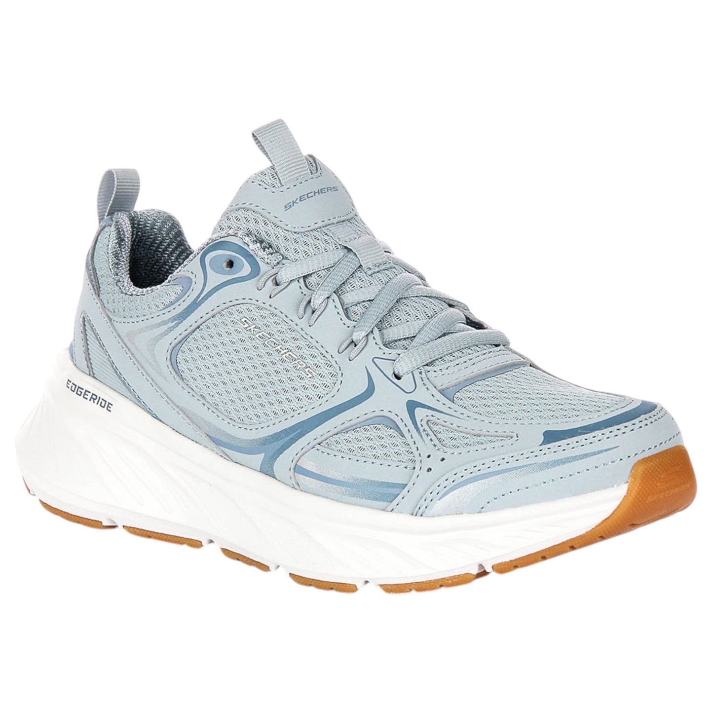 Womens Skechers Edgeride - Silver Eclipse Shoes Blue